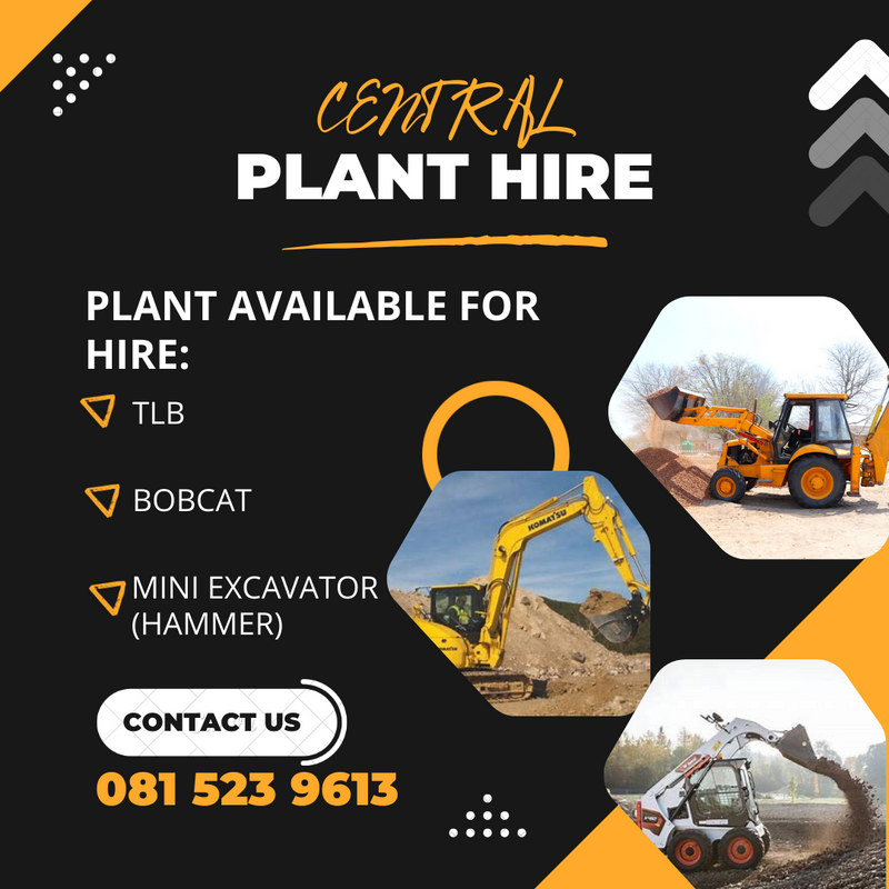 TLB, BOBCAT AND MINI EXCAVATOR FOR HIRE
