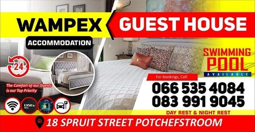 Wampex Guest House Potchefstroom call &#43;27665354084