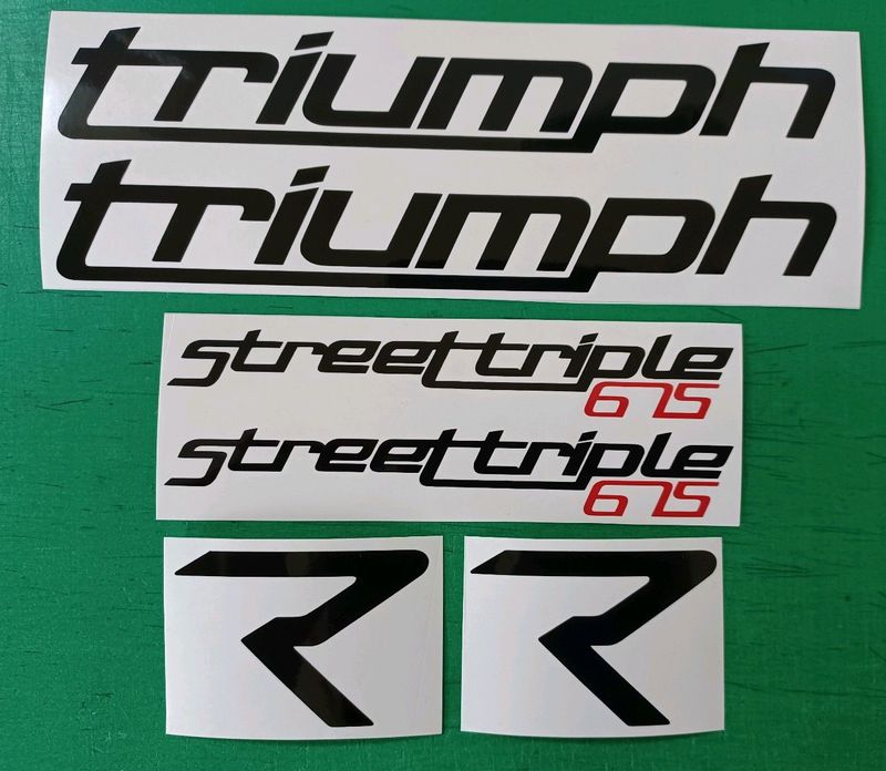 2013 Triumph Street Triple 675 decals sticker sets