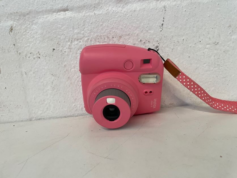 Pink Instax Mini 9 Camera with Protective Carry Pouch-