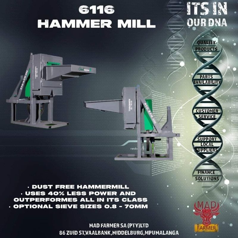 6116 HAMMER MILLS AVAILABLE FOR SALE