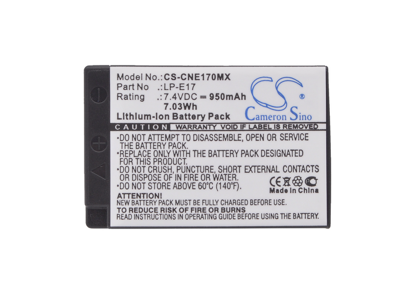 Camera Battery CS-CNE170MX for CANON EOS 200D etc.