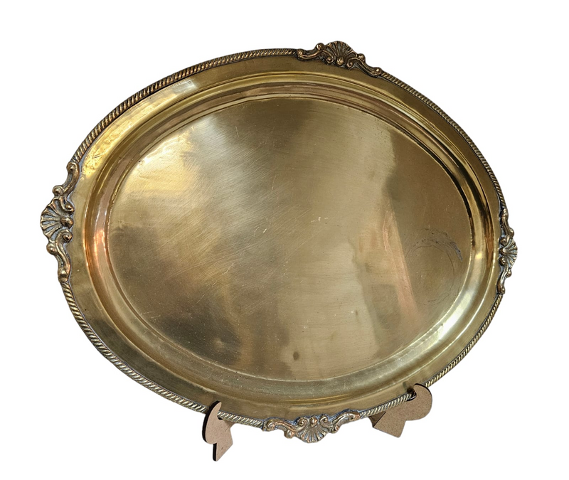Elegant Antique Solid Brass serving tray