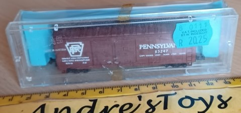 Model train ~ Atlas ~ N Scale - 2286 Pennsylvania 40 Double Door Car ~ Cased