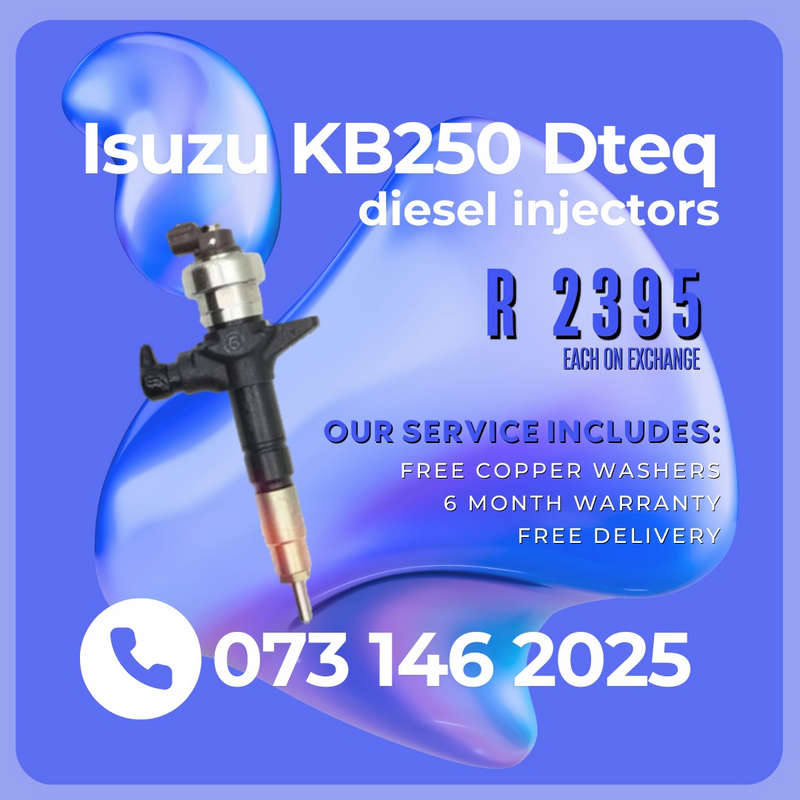 ISUZU KB250 DTEQ DIESEL INJECTORS FOR SALE ON ECXCHANGE OR TO RECON