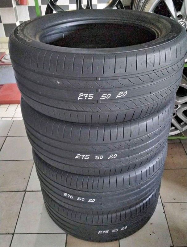 275/50/20 Continental Tyres for Sale. Contact 0739981562