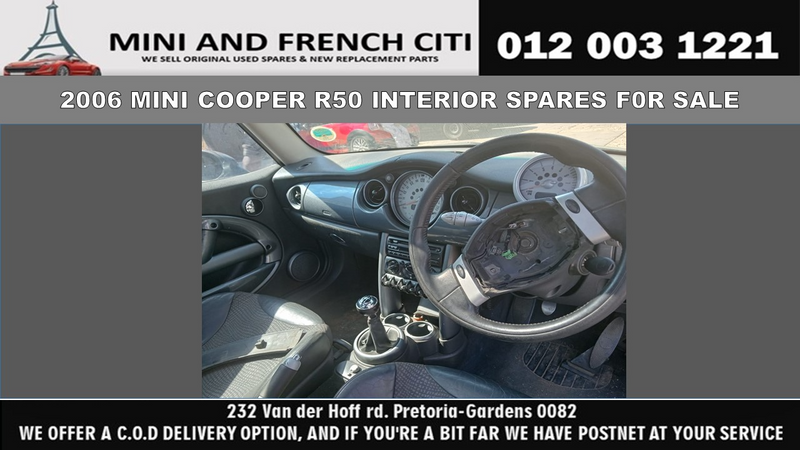 2006 Mini Cooper R50 Interior Spares for Sale