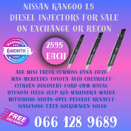 NISSAN KANGOO 1.5 DIESEL INJECTORS FOR SALE ON EXCHANGE WITH FREE COPPER WASHERS
