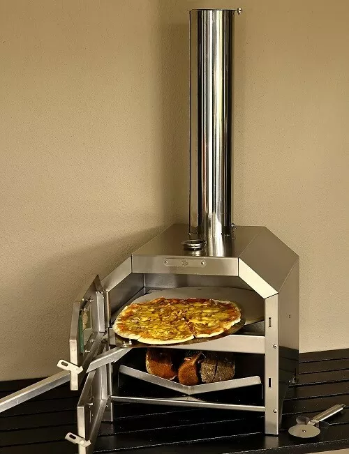 PICCOLO PIZZA WOOD FIRE OVEN- 430 STAINLESS-STEEL - SALE ITEM!!