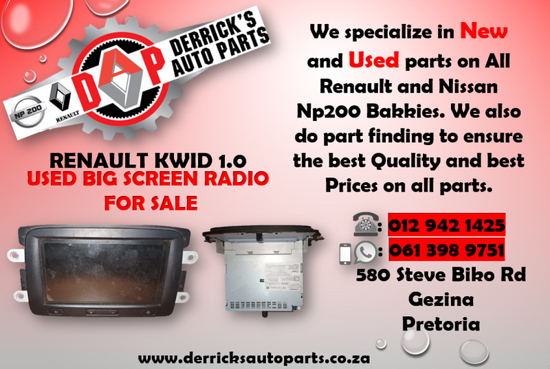 RENAULT KWID ( USED BIG SCREEN RADIO)FOR SALE