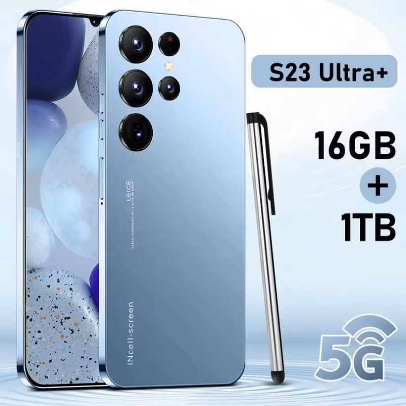 S23 ultra 7.3 inch FHD screen 5G smartphones 16GB&#43;1T real 200MP Camera Mobile Phones