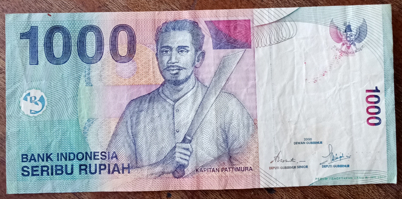 2000 Indonesia 1000 Rupiah note