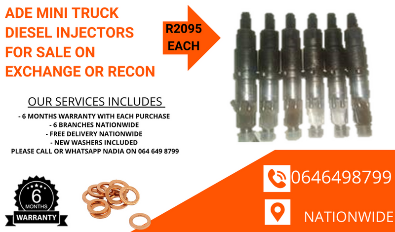 ADE MINI TRUCK DIESEL INJECTORS FOR SALE - WE SELL ON EXCHANGE OR RECON