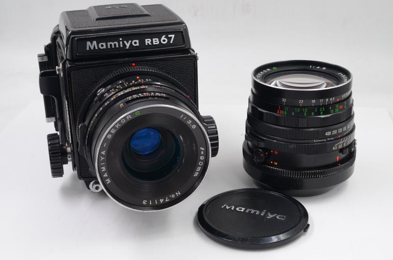 Mamiya RB67 Pro film camera with 90mm lens and back