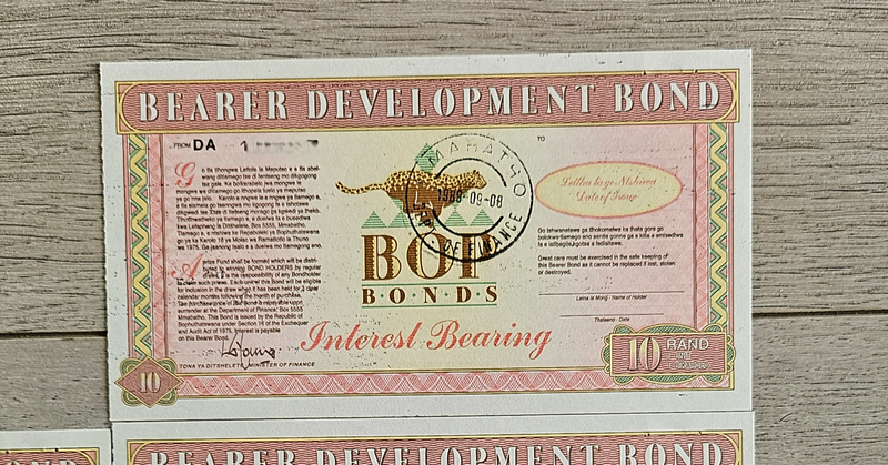 Bop Bonds (5 x R10)