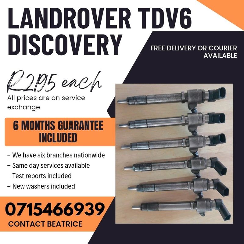 LANDROVER DISCOVERY TDV6 DIESEL INJECTORS FOR SALE WITH WARRANTY