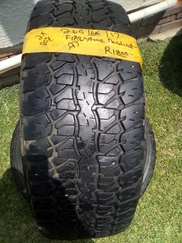 2xFirestone Destination tyres 265/65/17 75%