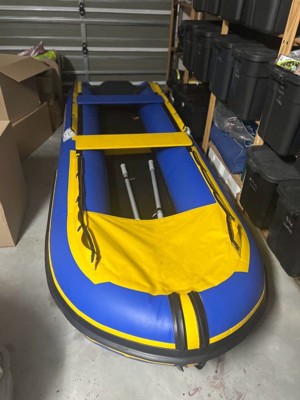 Inflatable boat - Shockwave Inflatables - Dolphin Fisher - Fully inflatable - fits in a car boot.