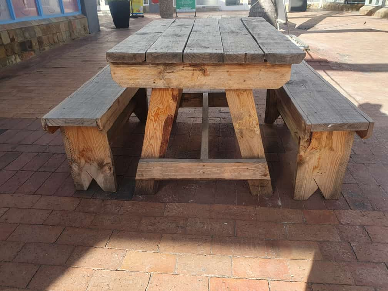 Table and Bench Set.