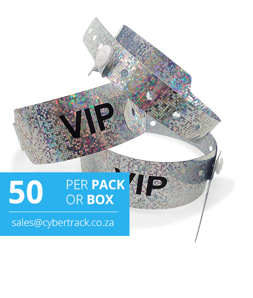 50 VIP Wristbands Wideface