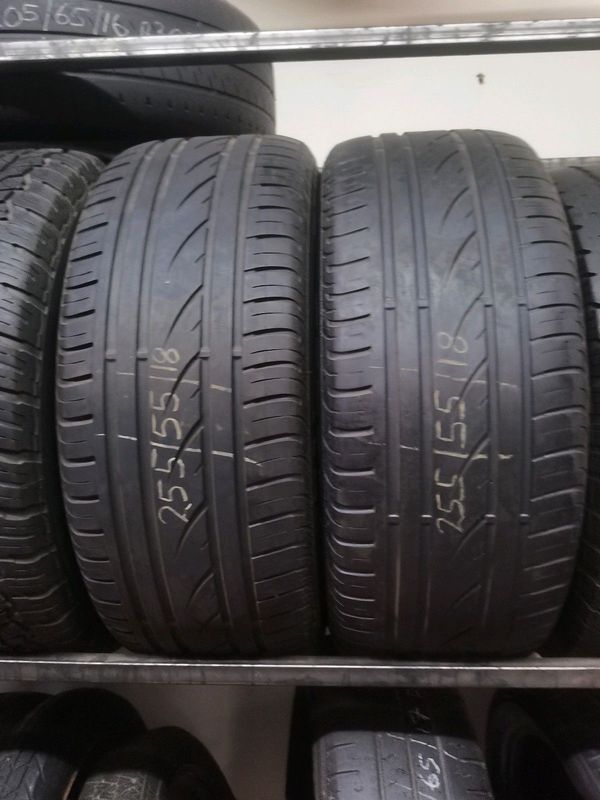 225/45 R18 used tyres and more.call /WhatsApp Enzo 0783455713