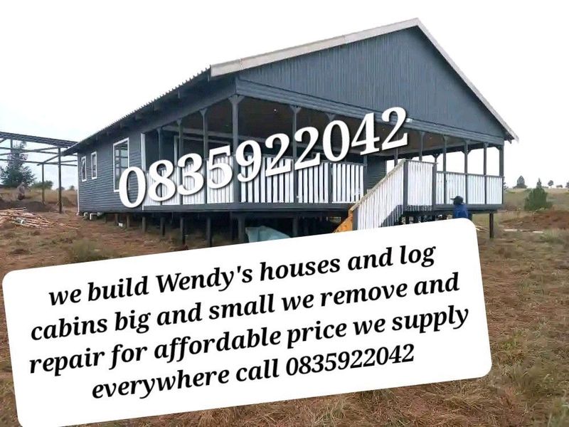 We sale big and small log homes