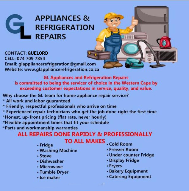 GL Appliances and Refrigeration Repairs