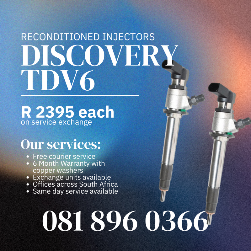 DISCOVERY TDV 6 DIESEL INJECTORS FOR SALE ON EXCHANGE