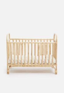 Dawn rattan cot with cushion Natural Sixth Floor Furniture brand new