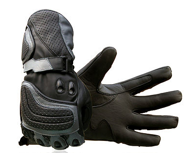 Leather motorcycle gloves NEW  grey with armour. Size M/L/XL Stock clearance!