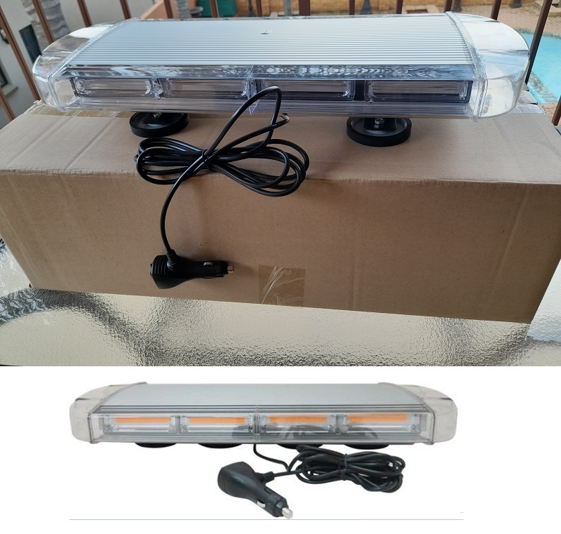 Security Vehicle Roof Top COB LED Strobe Flash Light. Cool White. Magnetic Mount. Brand New Products