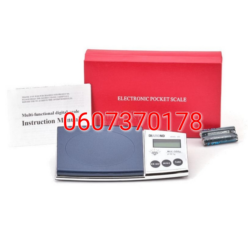 Digital Pocket Scale with Back Display 500g (Brand New)