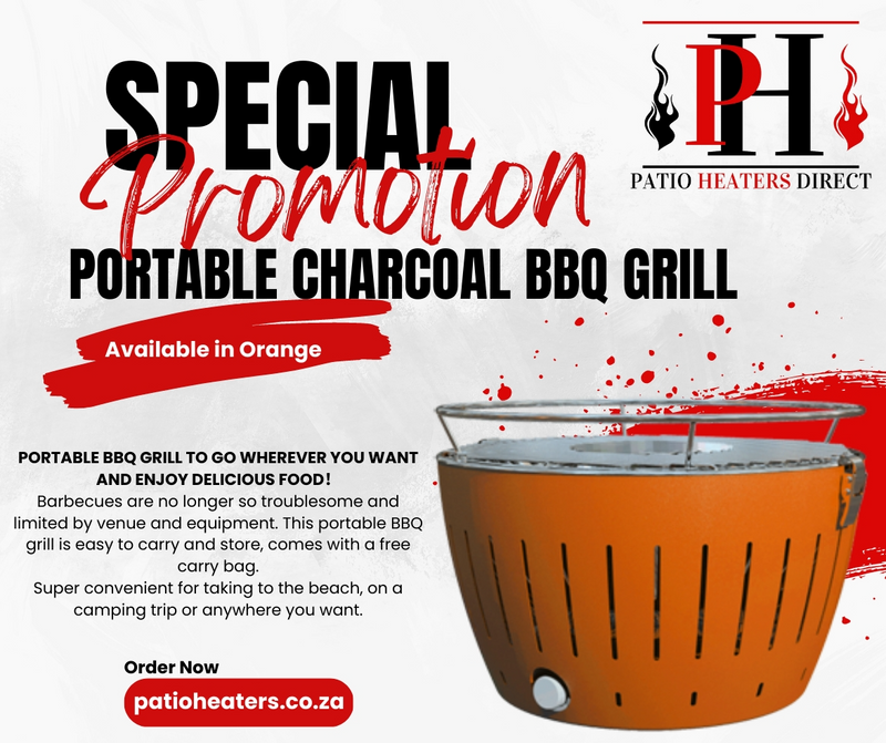 Portable Charcoal Braai Grill for Indoor/Outdoor Use.