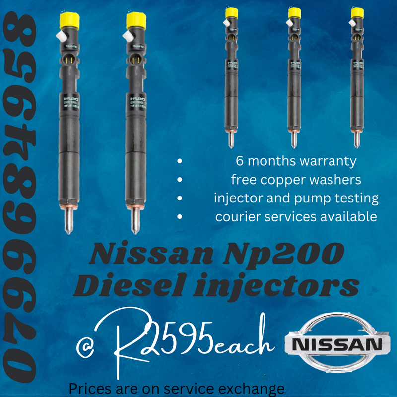 NISSAN NP200 DIESEL INJECTORS/ WE RECON AND SELL ON EXCHANGE