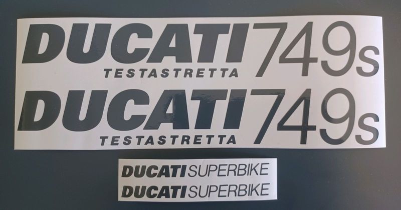 Ducati 749 stickers graphics / vinyl cut decals