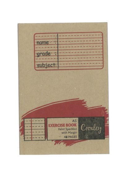 Croxley A5 Exercise Feint Speckled Book with Margin