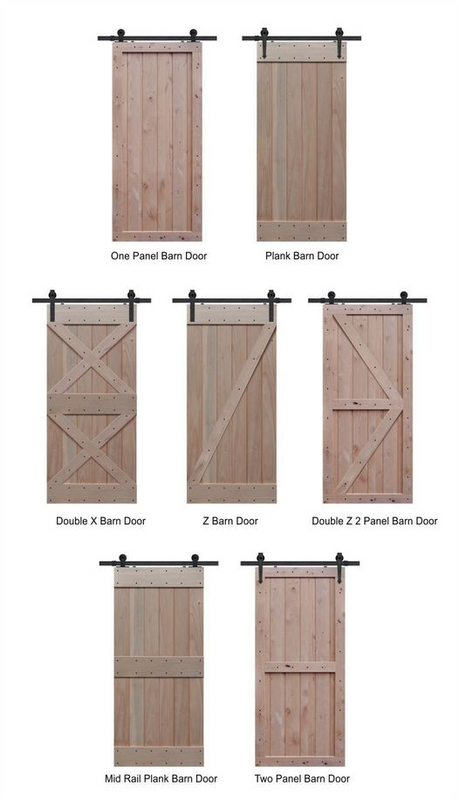 Barn doors industrial pine in different layouts for sale