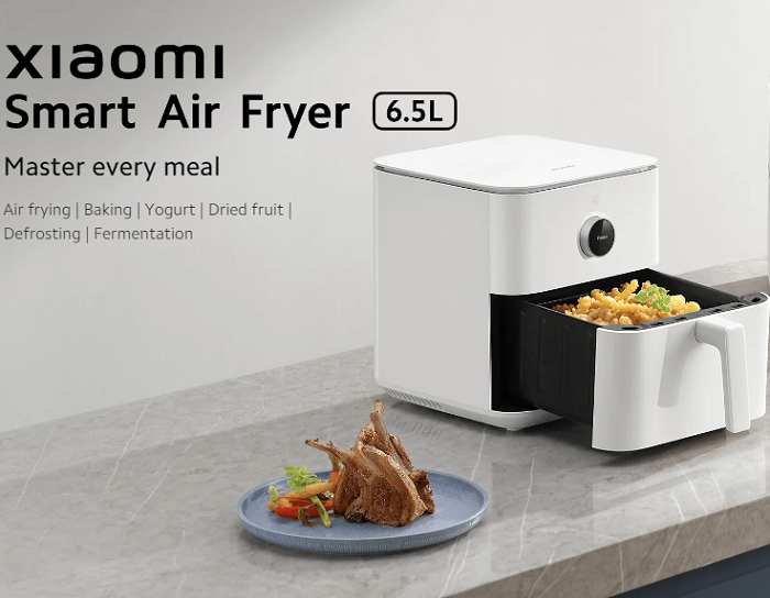 XIAOMI SMART AIR FRYER 6.5L-MOBILE APP CONTROL WITH 24-HOUR SCHEDULING.
