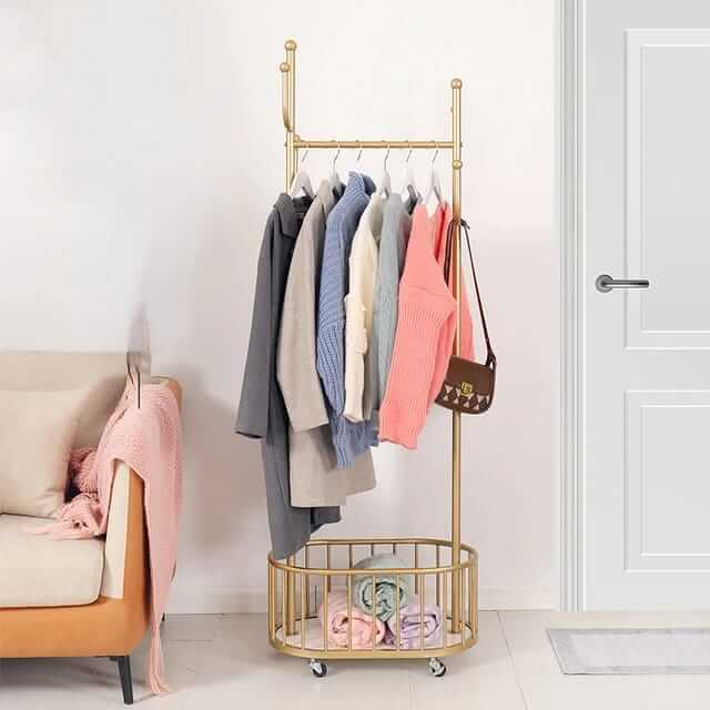Nordic Clothes Rack on Wheels
