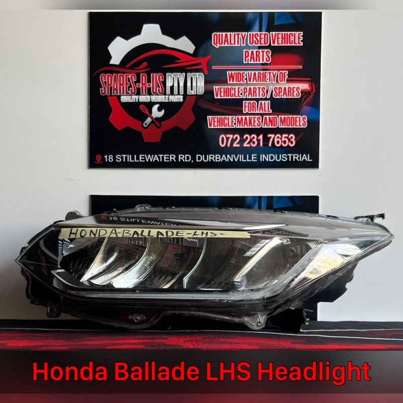 Honda Ballade LHS Headlight for sale