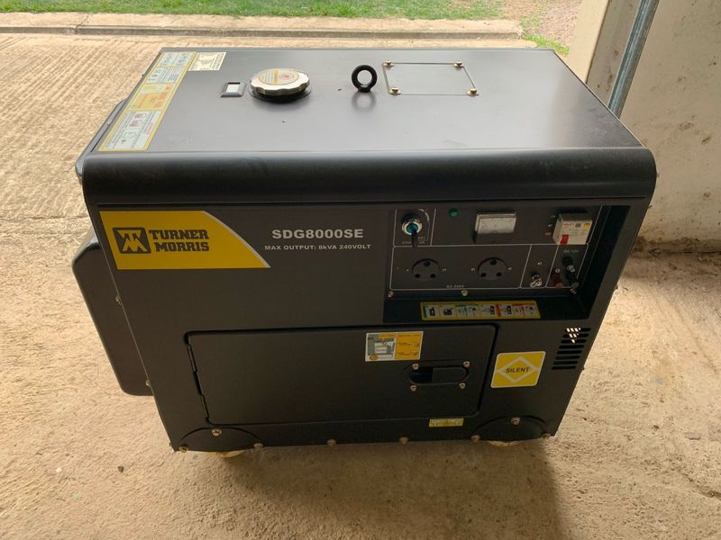 Turner Morris 8kva diesel electric start generator