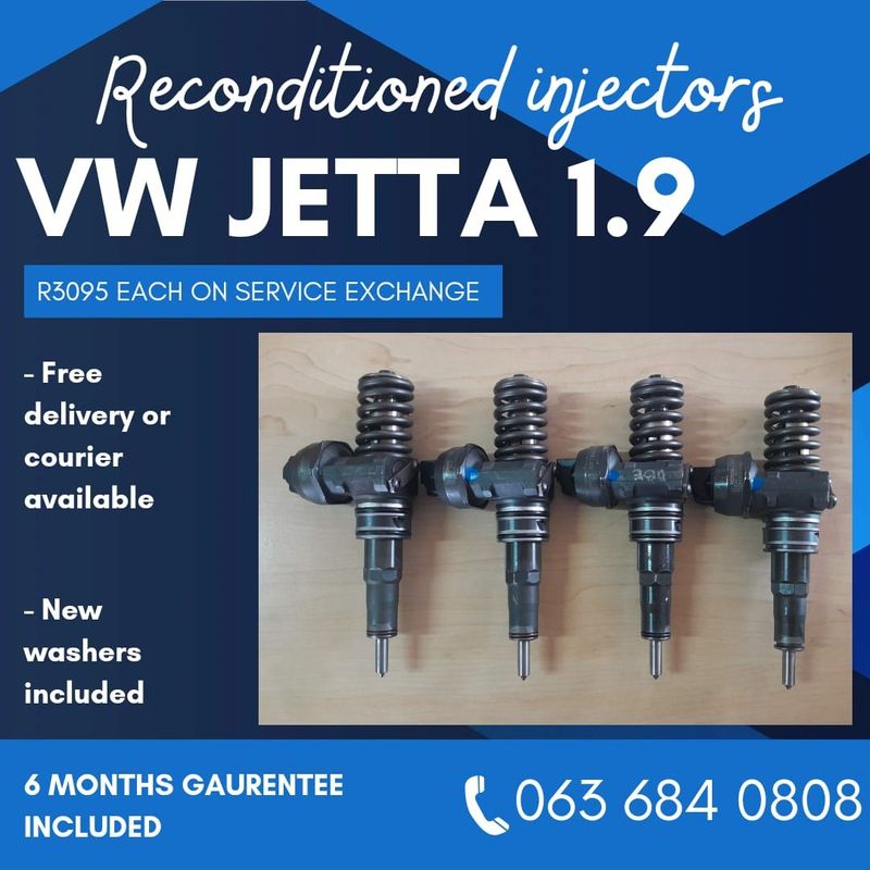VW JETTA 1.9 DIESEL INJECTORS FOR SALE WITH WARRANTY