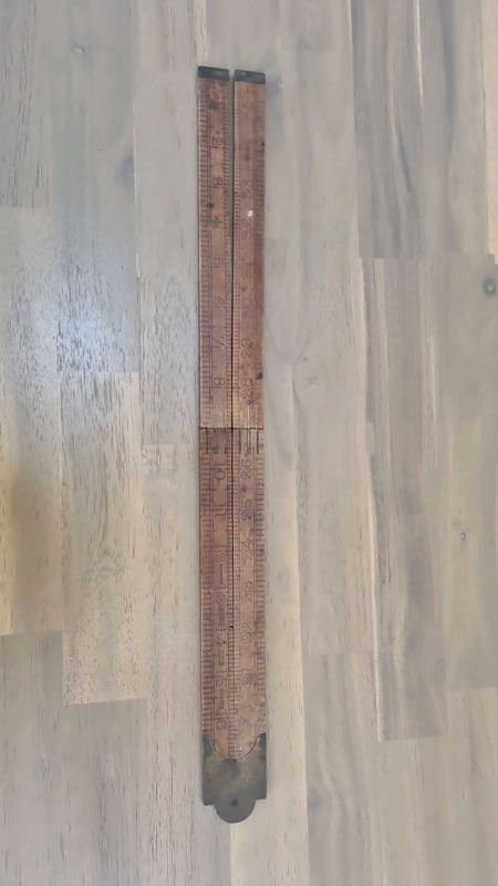Vintage Rabone no 1380 boxwood hand ruler.