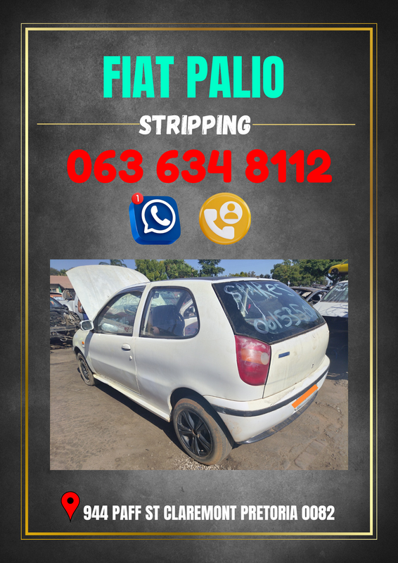 Fiat palio stripping for spares Call or WhatsApp me 063 149 6230