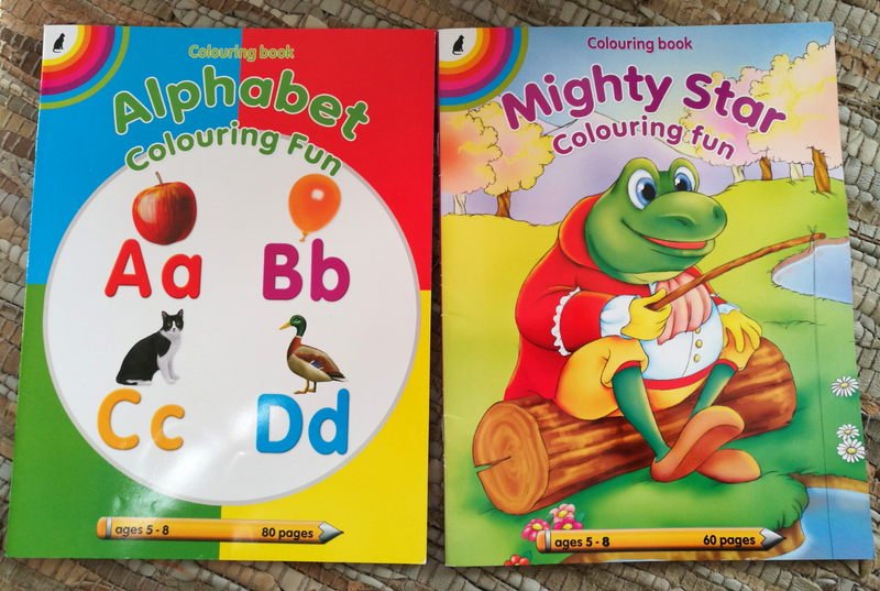 Kids educational colouring books