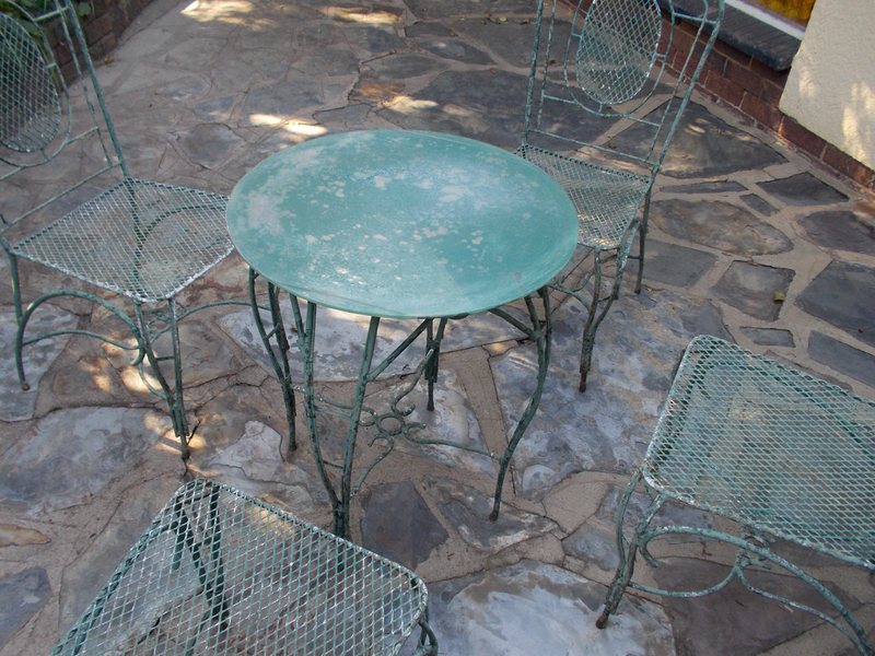 vintage wrought iron garden/ patio set for sale