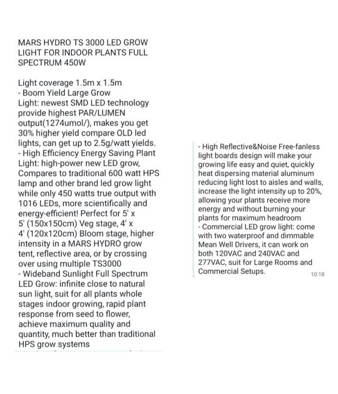 Mars Hydro TS3000 LED Grow Light