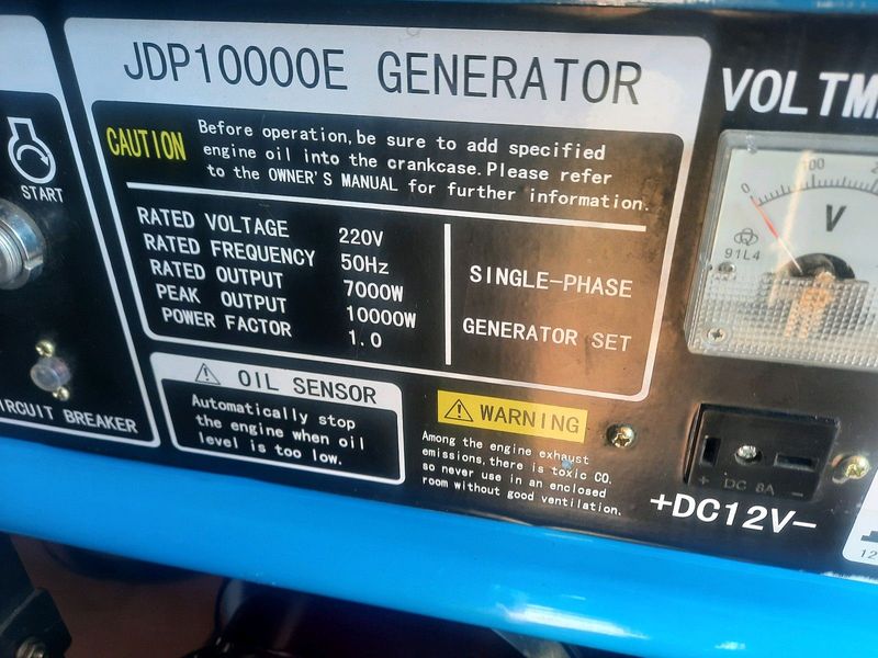 Generator JDP10000 Petrol 7KW R9000