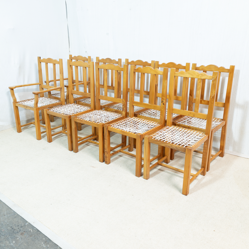 10x Yellowwood &amp; Riempie Chairs
