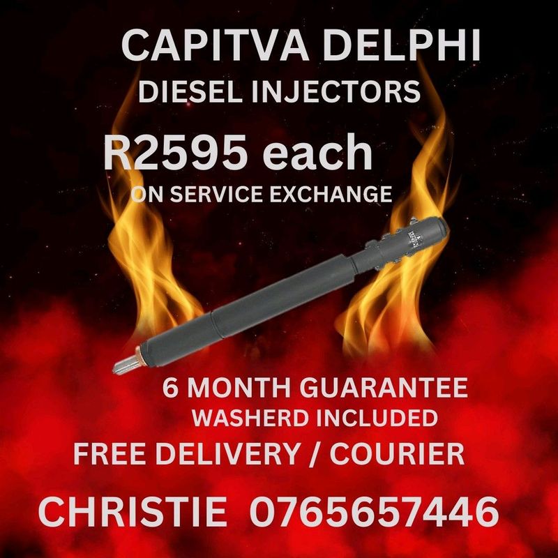 Captiva Delphi Diesel Injectors for sale with 6month Guarantee